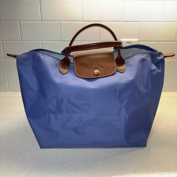 Longchamp Le Pliage L Handbag Purple - Picture 1 of 7